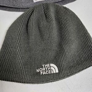 The North Face Tight Knit Beanie Skull Cap‎ Hat Black Logo Hiking Outdoors Men's